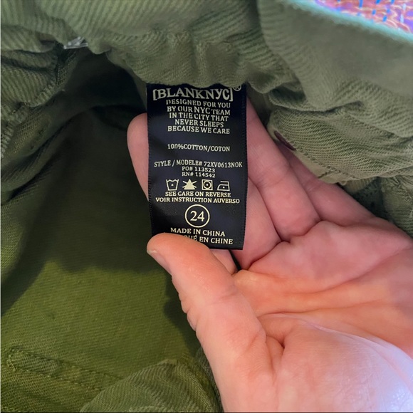 NWT BLANKNYC DENIM Olive Twill Skirt In Lawn Party - Picture 6 of 9